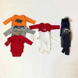 10 items 5 long sleeves onesies 5 bottoms